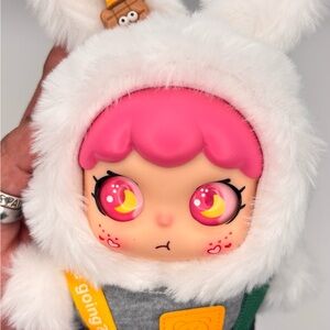 Adorable Pink and White Plush Toy
